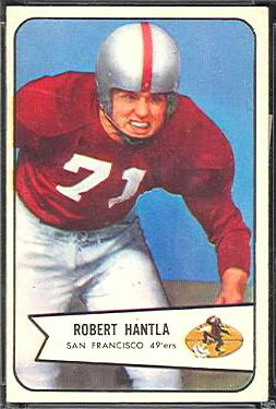 Bob Hantla 1954 Bowman football card