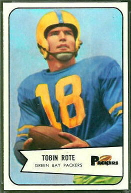 Tobin Rote 1954 Bowman football card Tobin Rote 1954 Bowman football card
