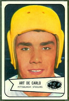 Art DeCarlo 1954 Bowman football card