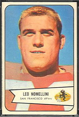 Leo Nomellini 1954 Bowman football card