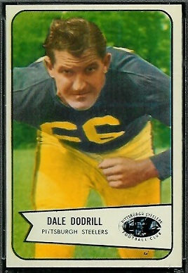 Dale Dodrill 1954 Bowman football card