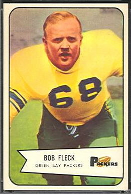 Bob Fleck 1954 Bowman football card