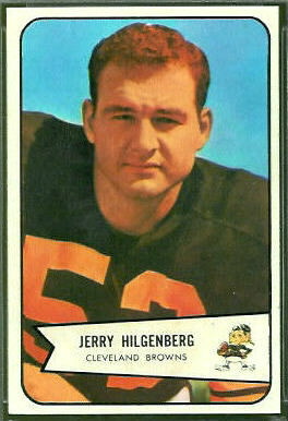 Jerry Hilgenberg 1954 Bowman football card