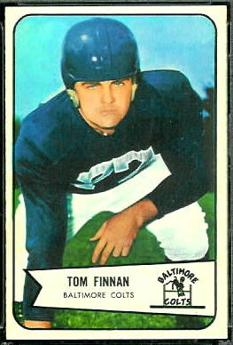 Tom Finnin (error) 1954 Bowman football card