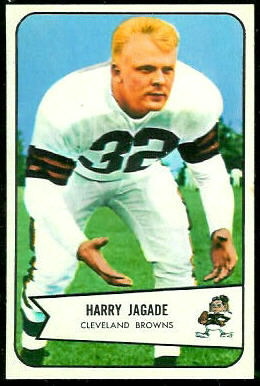 Harry Jagade 1954 Bowman football card