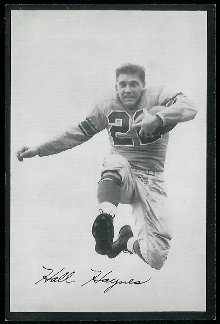 Hall Haynes 1954 Rams Team Issue football card