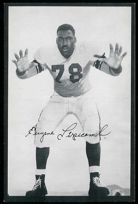 Gene Lipscomb 1954 Rams Team Issue football card