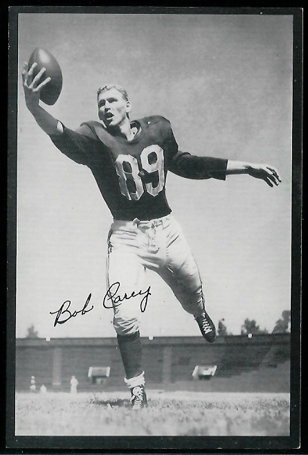 Bob Carey 1954 Rams Team Issue football card