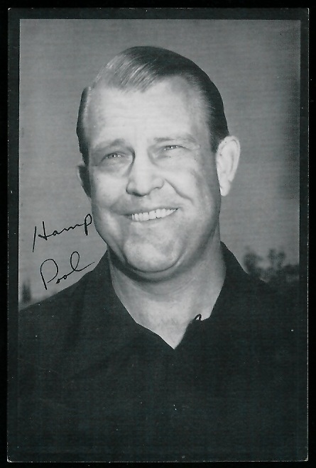 Hampton Pool 1954 Rams Team Issue football card