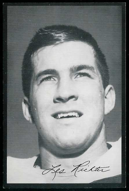Les Richter 1954 Rams Team Issue football card