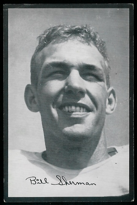 Will Sherman 1954 Rams Team Issue football card