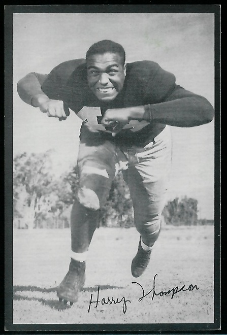 Harry Thompson 1954 Rams Team Issue football card