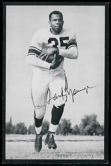 Tank Younger 1954 Rams Team Issue football card