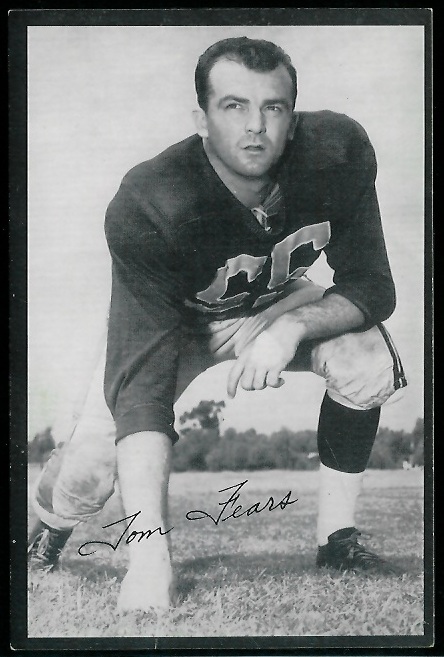 Tom Fears 1954 Rams Team Issue football card