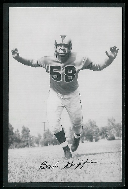 Bob Griffin 1954 Rams Team Issue football card