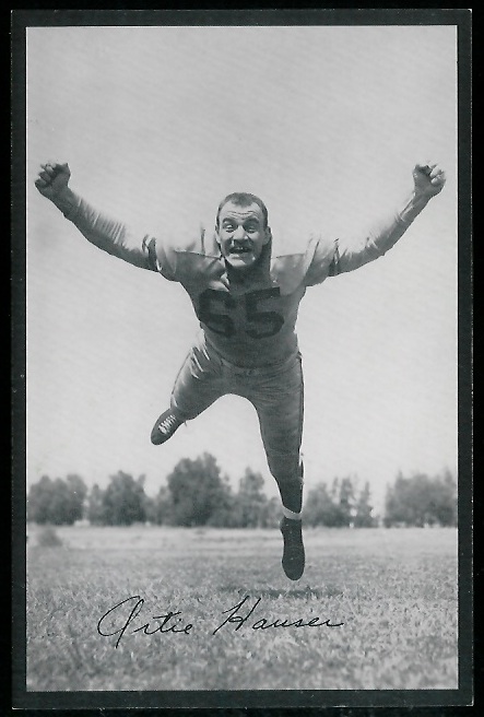 Art Hauser 1954 Rams Team Issue football card