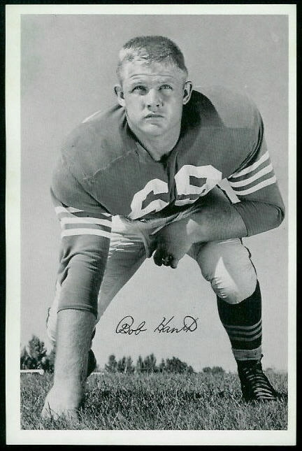 Bob Hantla 1955 49ers Team Issue football card