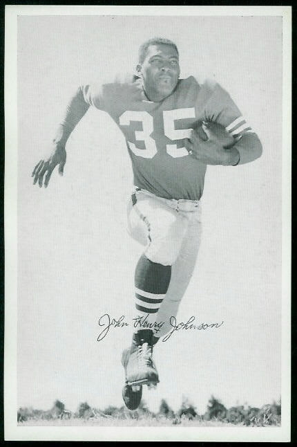 John Henry Johnson 1955 49ers Team Issue football card