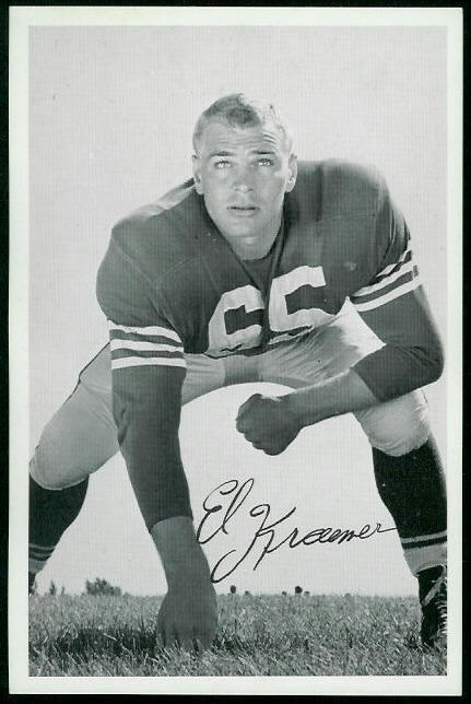 Eldred Kraemer 1955 49ers Team Issue football card