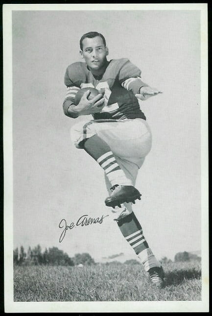 Joe Arenas 1955 49ers Team Issue football card