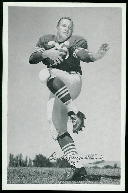 Bud Laughlin 1955 49ers Team Issue football card