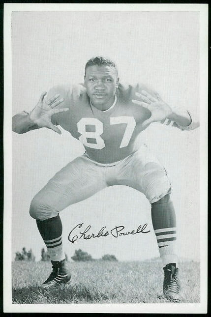 Charlie Powell 1955 49ers Team Issue football card