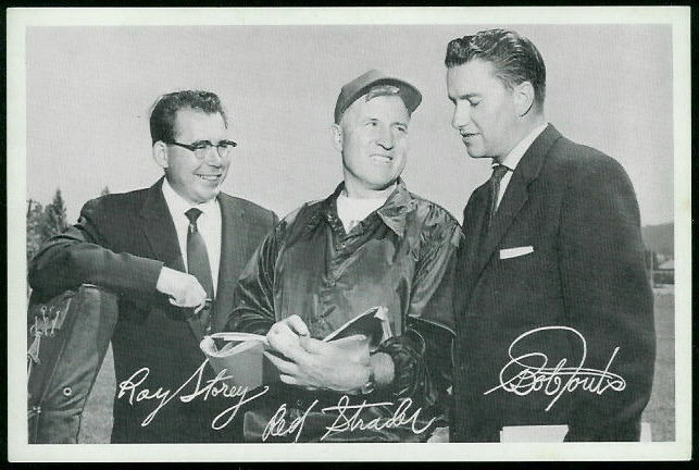 49ers Announcers 1955 49ers Team Issue football card