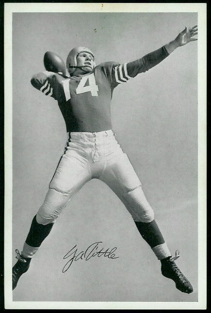 Y.A. Tittle 1955 49ers Team Issue football card