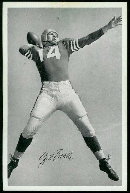 Y.A. Tittle 1955 49ers Team Issue football card Y.A. Tittle 1955 49ers Team Issue football card