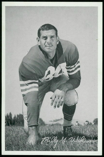Billy Wilson 1955 49ers Team Issue football card