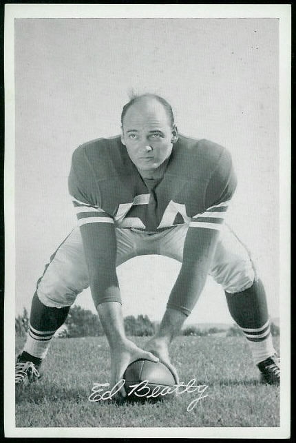 Ed Beatty 1955 49ers Team Issue football card Ed Beatty 1955 49ers Team Issue football card