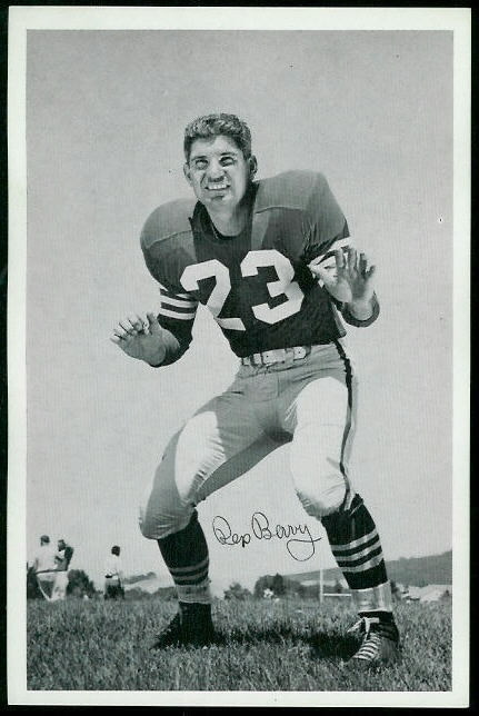 Rex Berry 1955 49ers Team Issue football card Rex Berry 1955 49ers Team Issue football card