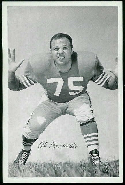 Al Carapella 1955 49ers Team Issue football card Al Carapella 1955 49ers Team Issue football card