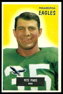 Pete Pihos 1955 Bowman football card