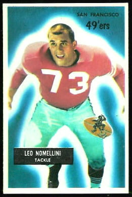 Leo Nomellini 1955 Bowman football card Leo Nomellini 1955 Bowman football card