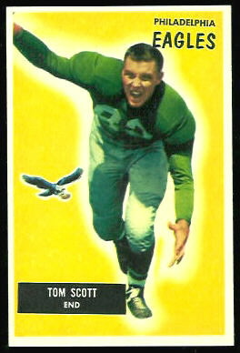 Tom Scott 1955 Bowman football card