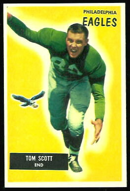 Tom Scott 1955 Bowman football card Tom Scott 1955 Bowman football card