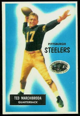 Ted Marchibroda 1955 Bowman football card