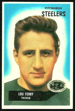 Lou Ferry 1955 Bowman football card