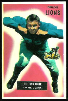 Lou Creekmur 1955 Bowman football card