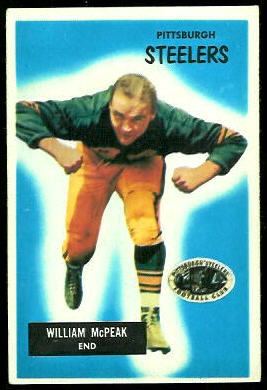 Bill McPeak 1955 Bowman football card