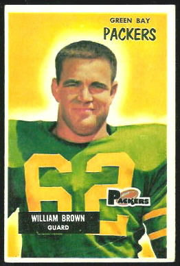 William Brown 1955 Bowman football card