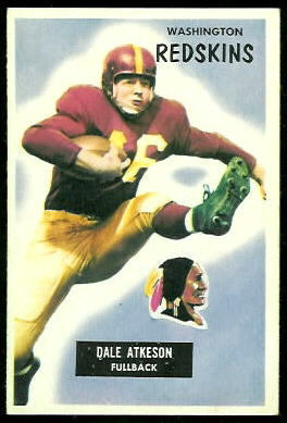Dale Atkeson 1955 Bowman football card