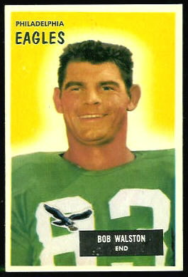Bobby Walston 1955 Bowman football card Bobby Walston 1955 Bowman football card
