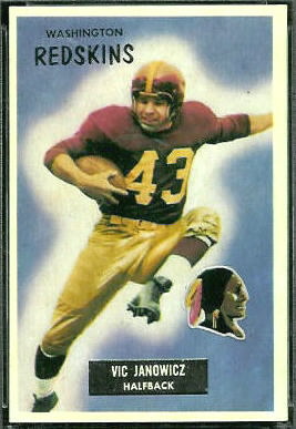 Vic Janowicz 1955 Bowman football card