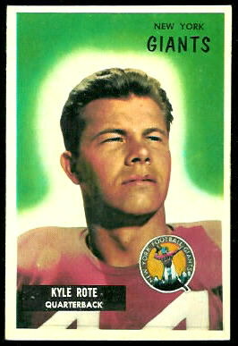 Kyle Rote 1955 Bowman football card