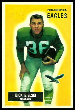 Dick Bielski 1955 Bowman football card