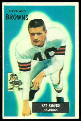 Ray Renfro 1955 Bowman football card