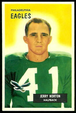 Jerry Norton 1955 Bowman football card