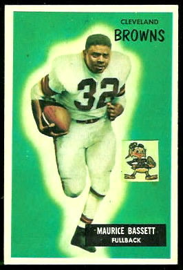 Maurice Bassett 1955 Bowman football card